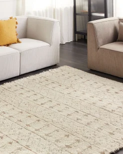 Tapete Em Algodao E Canhamo Creme 200 X 300 Cm Sanao