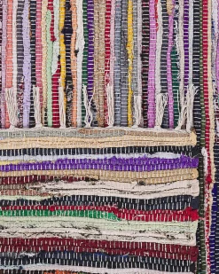 Tapete Em Algodao Multicolor Claro 160 X 230 Cm Danca