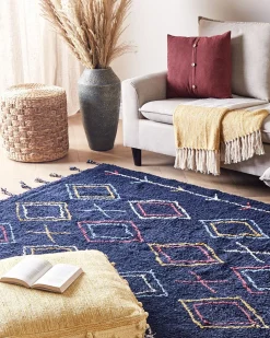 Tapete Em Algodao Preto 160 X 230 Cm Corum