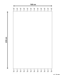 Tapete Em Algodao Preto E Branco 160 X 230 Cm Khemisset