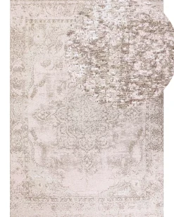 Tapete Em Algodao Rosa E Creme 160 X 230 Cm Matarim