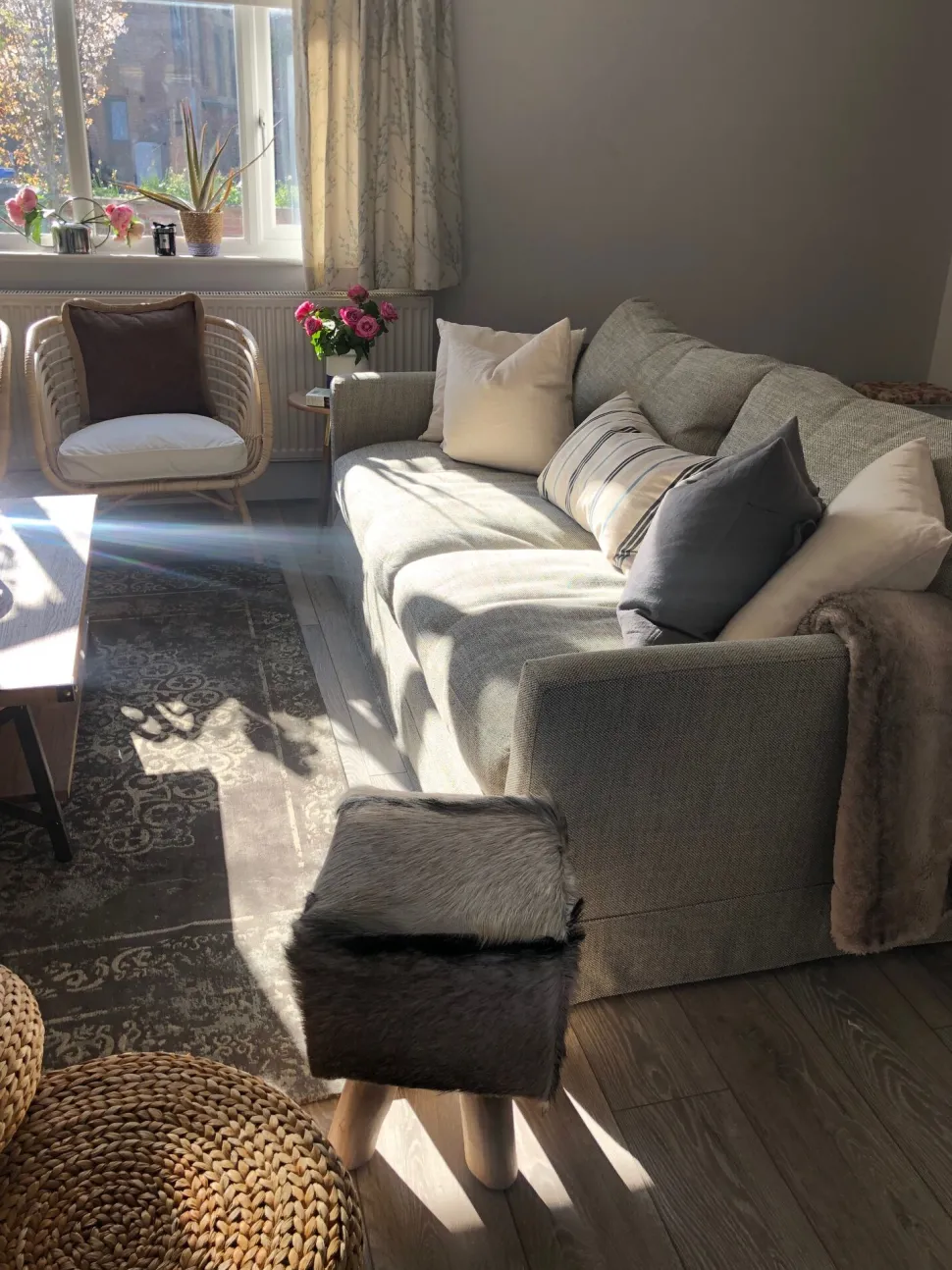 Tapete Em Algodao Taupe 160 X 200 Cm Beykoz