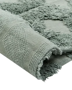 Tapete Em Algodao Verde 160 X 230 Cm Kars