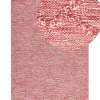 Tapete Em Algodao Vermelho E Branco 160 X 230 Cm Nidge
