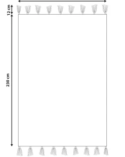 Tapete Em Algodao Vermelho E Branco 160 X 230 Cm Nidge