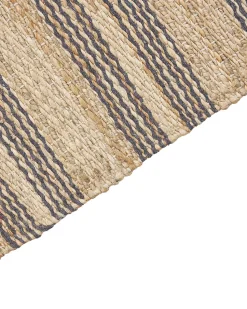 Tapete Em Juta Castanho E Cinzento 160 X 230 Cm Budho