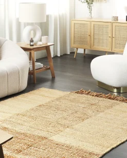 Tapete Em Juta Creme 160 X 230 Cm Hamzalar