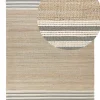 Tapete Em Juta Creme E Cinzenta 160 X 230 Cm Mirza