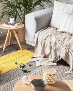 Tapete Em La Amarela E Cinzenta 160 X 230 Cm Akkaya