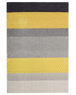 Tapete Em La Amarela E Cinzenta 160 X 230 Cm Akkaya