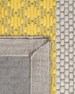 Tapete Em La Amarela E Cinzenta 160 X 230 Cm Akkaya