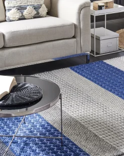 Tapete Em La Azul E Cinzenta 160 X 230 Cm Akkaya