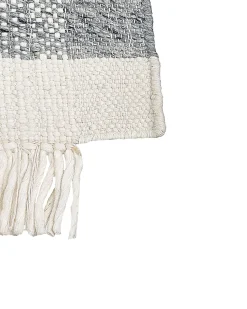 Tapete Em La Cinzenta E Branca 160 X 230 Cm Tatlisu