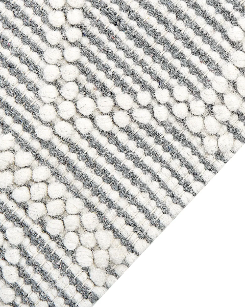 Tapete Em La Creme E Cinzenta 160 X 230 Cm Solhan