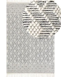 Tapete Em La Preta E Branca 160 X 230 Cm Kavak