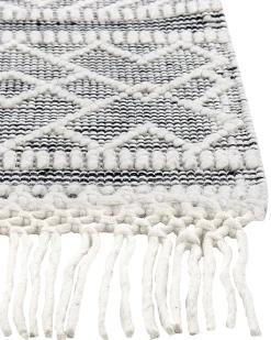 Tapete Em La Preta E Branca 160 X 230 Cm Kavak