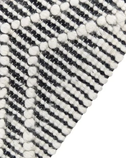 Tapete Em La Preta E Branca 160 X 230 Cm Savuca