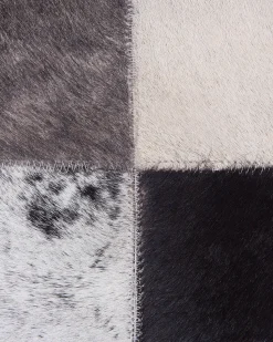 Tapete Em Pele Genuina Castanha 160 X 230 Cm Rize