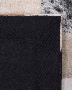 Tapete Em Pele Genuina Castanha 160 X 230 Cm Rize