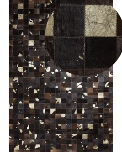 Tapete Em Pele Genuina Castanha 200 X 300 Cm Bandirma