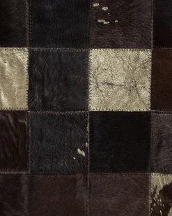 Tapete Em Pele Genuina Castanha 200 X 300 Cm Bandirma