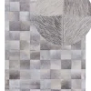 Tapete Em Pele Genuina Cinzenta 160 X 230 Cm Alacam