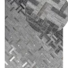 Tapete Em Pele Genuina Cinzenta 140 X 200 Cm Dara