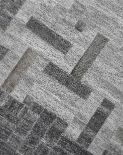 Tapete Em Pele Genuina Cinzenta 140 X 200 Cm Dara