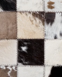 Tapete Em Pele Genuina Multicolor 160 X 230 Cm Cerli