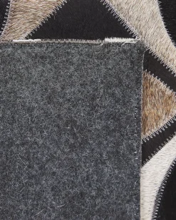 Tapete Em Pele Genuina Multicolor 160 X 230 Cm Ishan