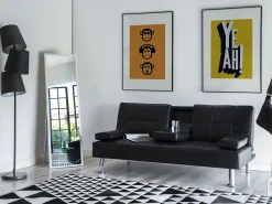 Tapete Em Pele Genuina Preta E Branca 160 X 230 Cm Odemis