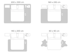 Tapete Em Pele Genuina Preta E Branca 160 X 230 Cm Odemis