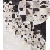 Tapete Em Pele Genuina Preta E Branca 160 X 230 Cm Kemah