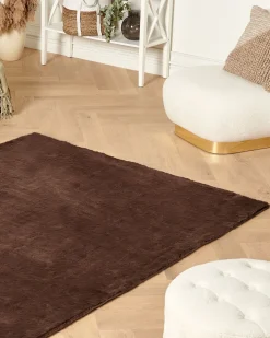 Tapete Em Pele Sintetica De Coelho Castanho 160 X 230 Cm Mirpur