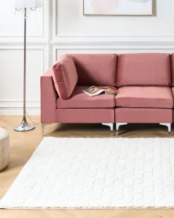 Tapete Em Pele Sintetica De Coelho Branca 160 X 230 Cm Thatta