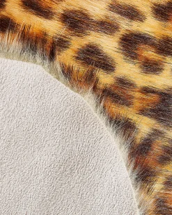 Tapete Em Pele Sintetica Com Padrao De Leopardo 60 X 90 Cm Nambung