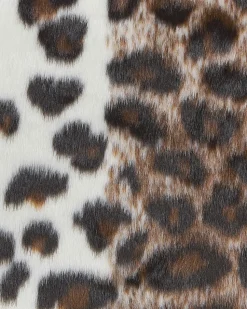 Tapete Em Pele Sintetica De Vaca Castanha Branca E Preta 150 X 200 Cm Bogong