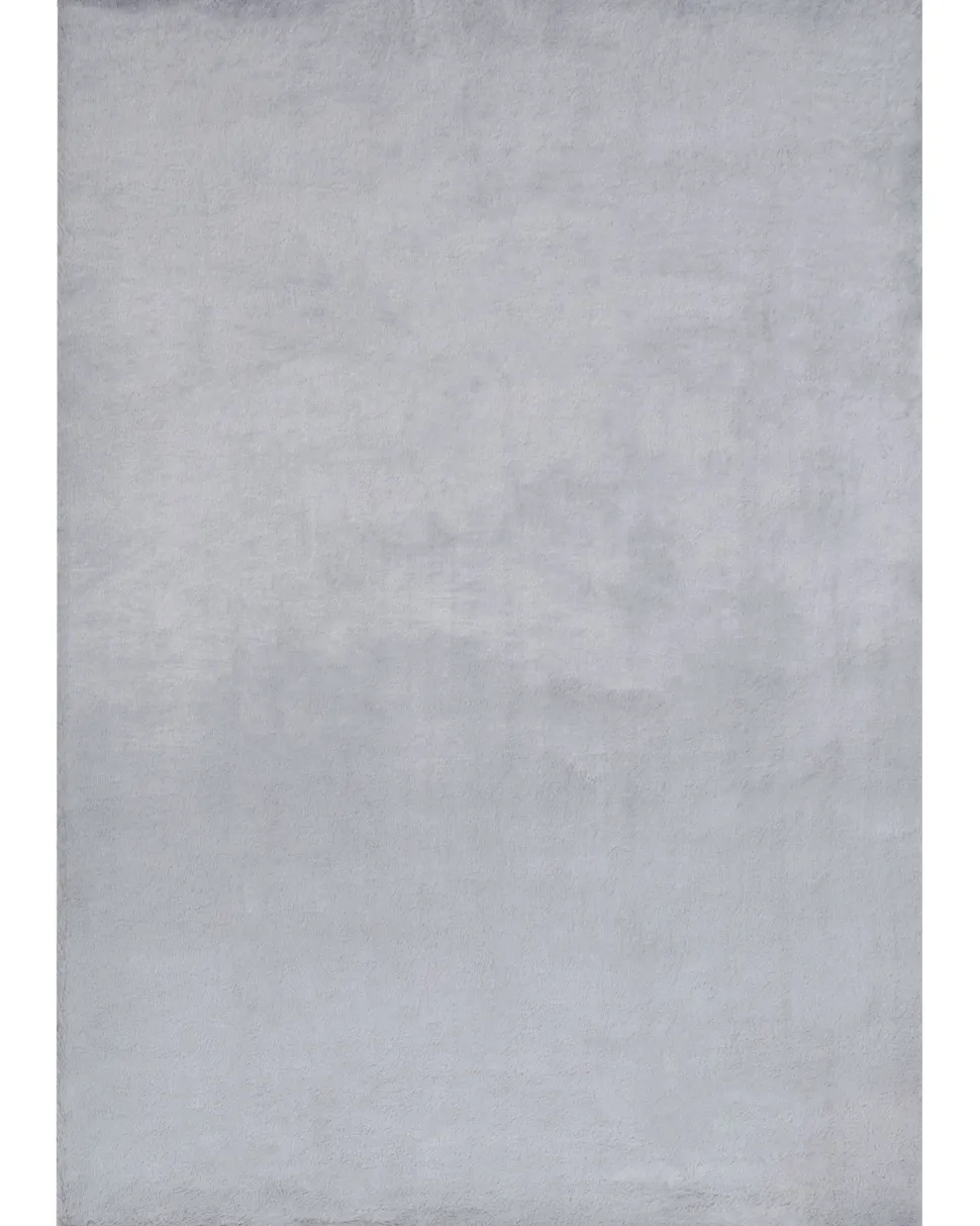 Tapete Em Pele Sintetica De Coelho Cinzento 160 X 230 Cm Mirpur