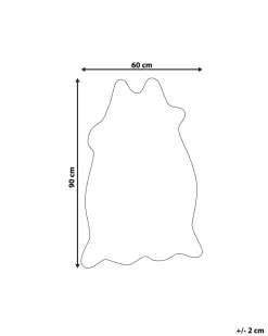 Tapete Em Pele Sintetica Com Padrao Em Branco E Castanho 60 X 90 Cm Nambung