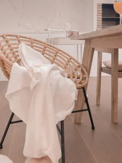 Tapete Em Pele Sintetica De Coelho Branca 60 X 90 Cm Undara