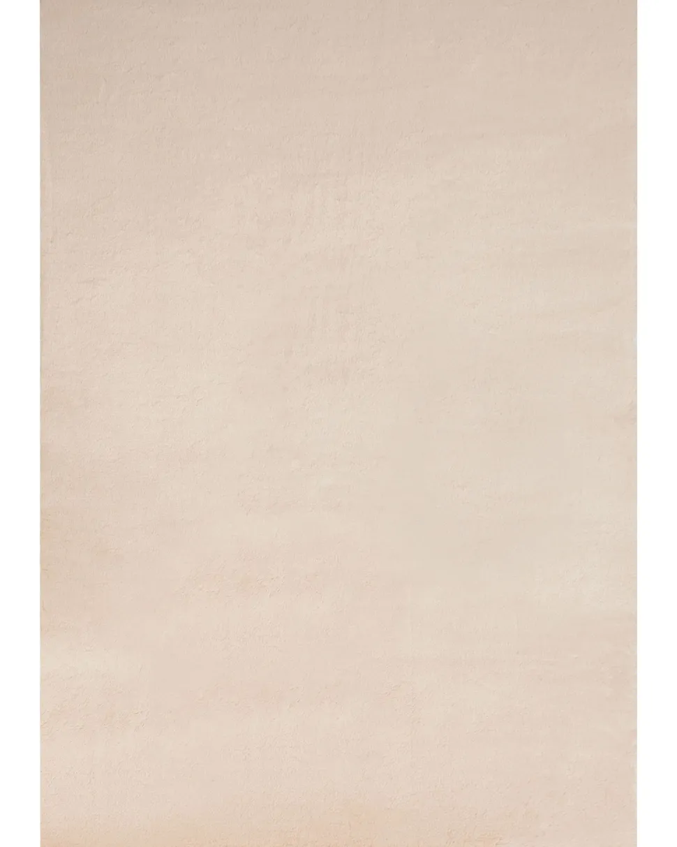 Tapete Em Pele Sintetica De Coelho Creme 160 X 230 Cm Mirpur