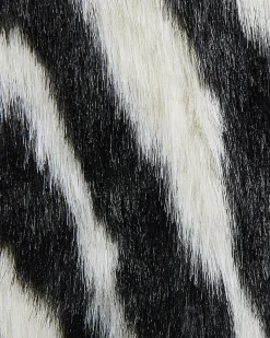 Tapete Em Pele Sintetica Com Padrao De Zebra 60 X 90 Cm Nambung