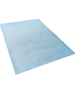 Tapete Em Viscose Azul Claro 160 X 230 Cm Gesi Ii