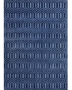 Tapete Em Viscose Azul Marinho 160 X 230 Cm Adatepe