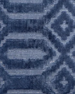 Tapete Em Viscose Azul Marinho 160 X 230 Cm Adatepe