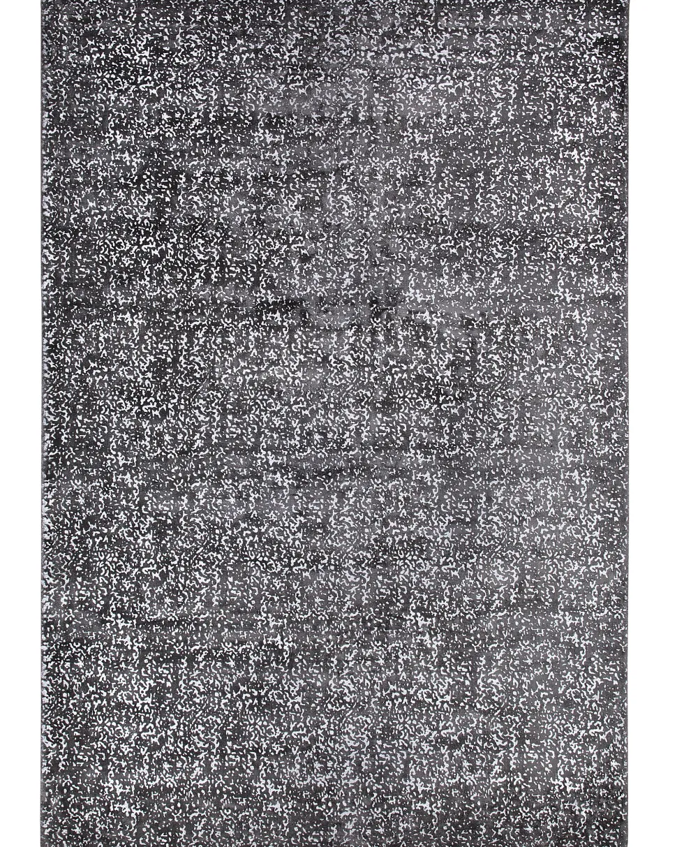 Tapete Em Viscose Cinzenta Escura E Prateada 160 X 230 Cm Esel