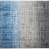 Tapete Em Viscose Cinzenta E Azul 200 X 200 Cm Ercis