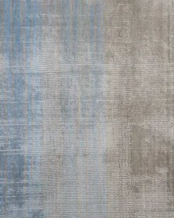 Tapete Em Viscose Cinzenta E Azul 200 X 200 Cm Ercis