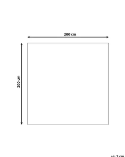 Tapete Em Viscose Cinzenta E Azul 200 X 200 Cm Ercis