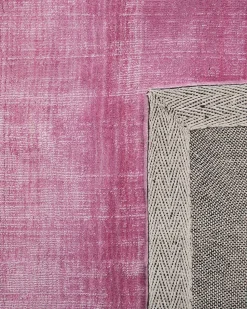 Tapete Em Viscose Cinzenta E Rosa 160 X 230 Cm Ercis